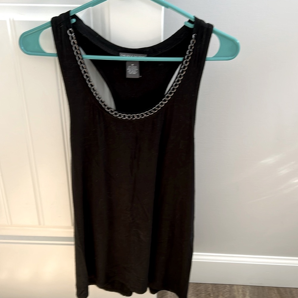 Black tank top